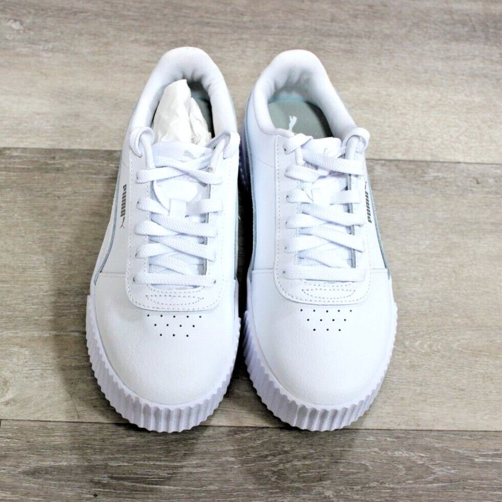 Women's 8.5 - Puma  Carina Court Sneaker White/White